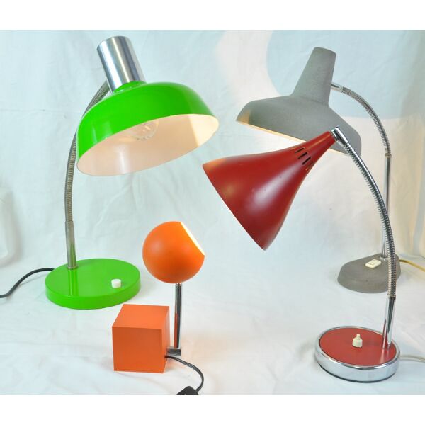 Lampe de bureau verte vintage | Selency
