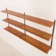 Kai Kristiansen teak shelving unit, FM Møbler, 1960s