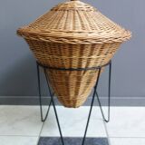 Rattan sewing basket 1950