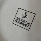 Duo of celadon crackle effect soup plates