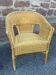 Vintage rattan gondola armchair 1980s
