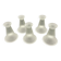 Ensemble de 5 bougeoirs réversibles en verre satiné