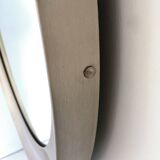 Round Mirror by Sergio Mazza for Artemide with Steel Frame, Italy