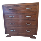 Commode vintage 4 tiroirs années 30