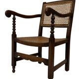 Art Deco chair minimalist oak wicker minimalist design