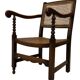 Art Deco chair minimalist oak wicker minimalist design