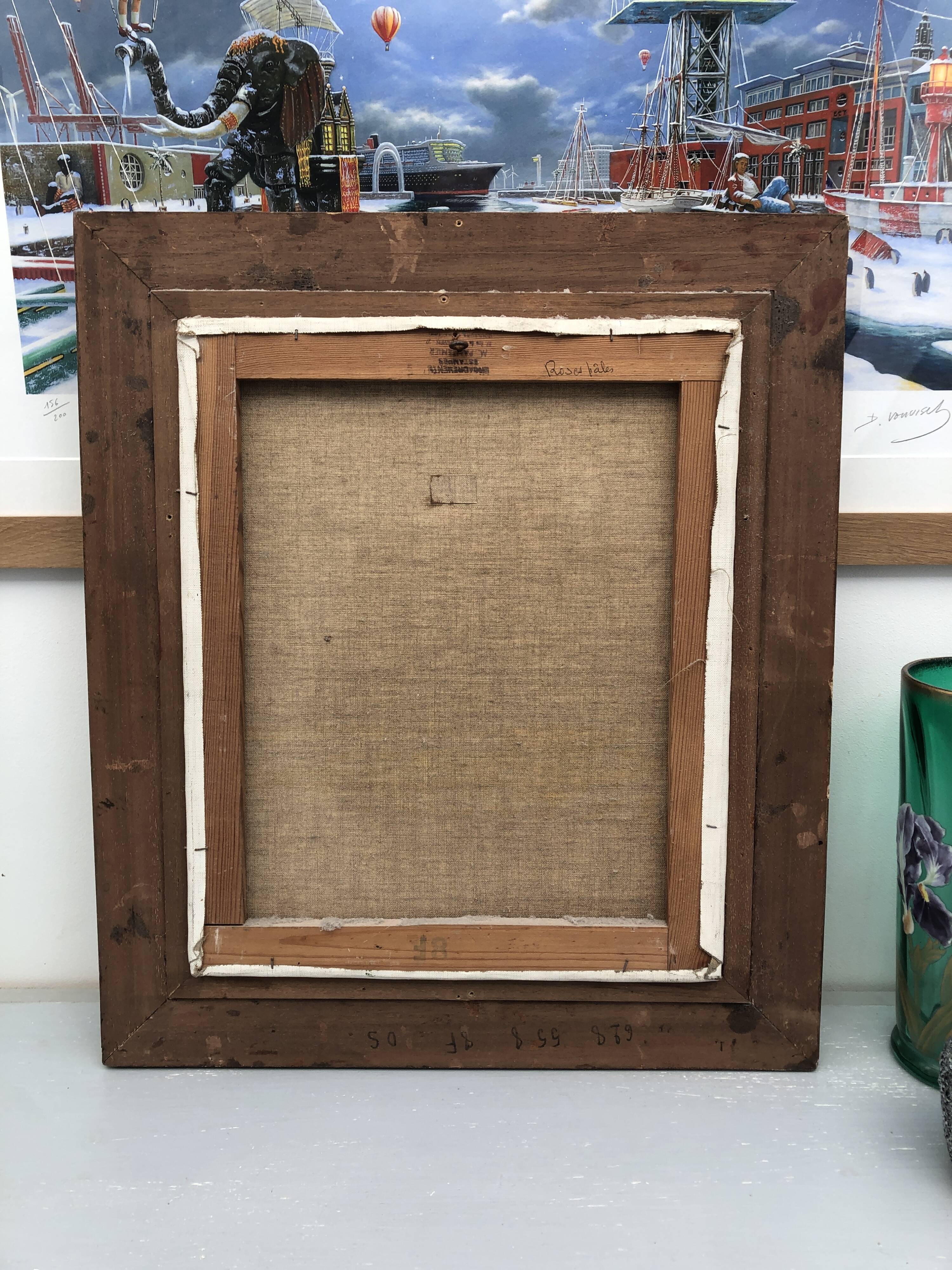 Still life bouquet of flowers oil painting