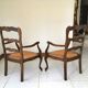Pair of Provencal mulched armchairs Louis XV style