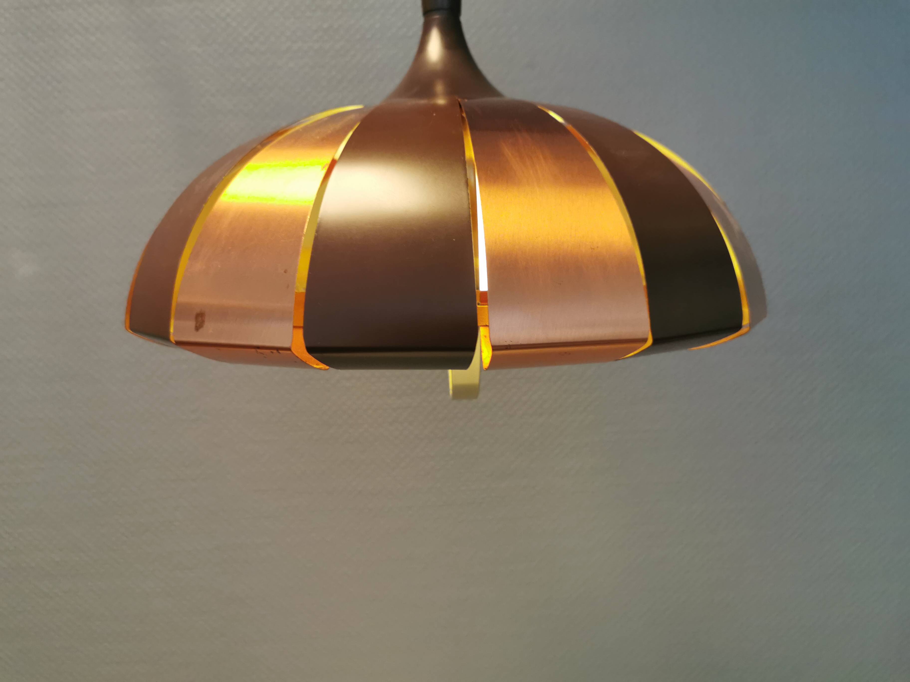Hanging lamp from the 1970-80s, designed by Danish Werner Schou for his own company Coronell Elektro