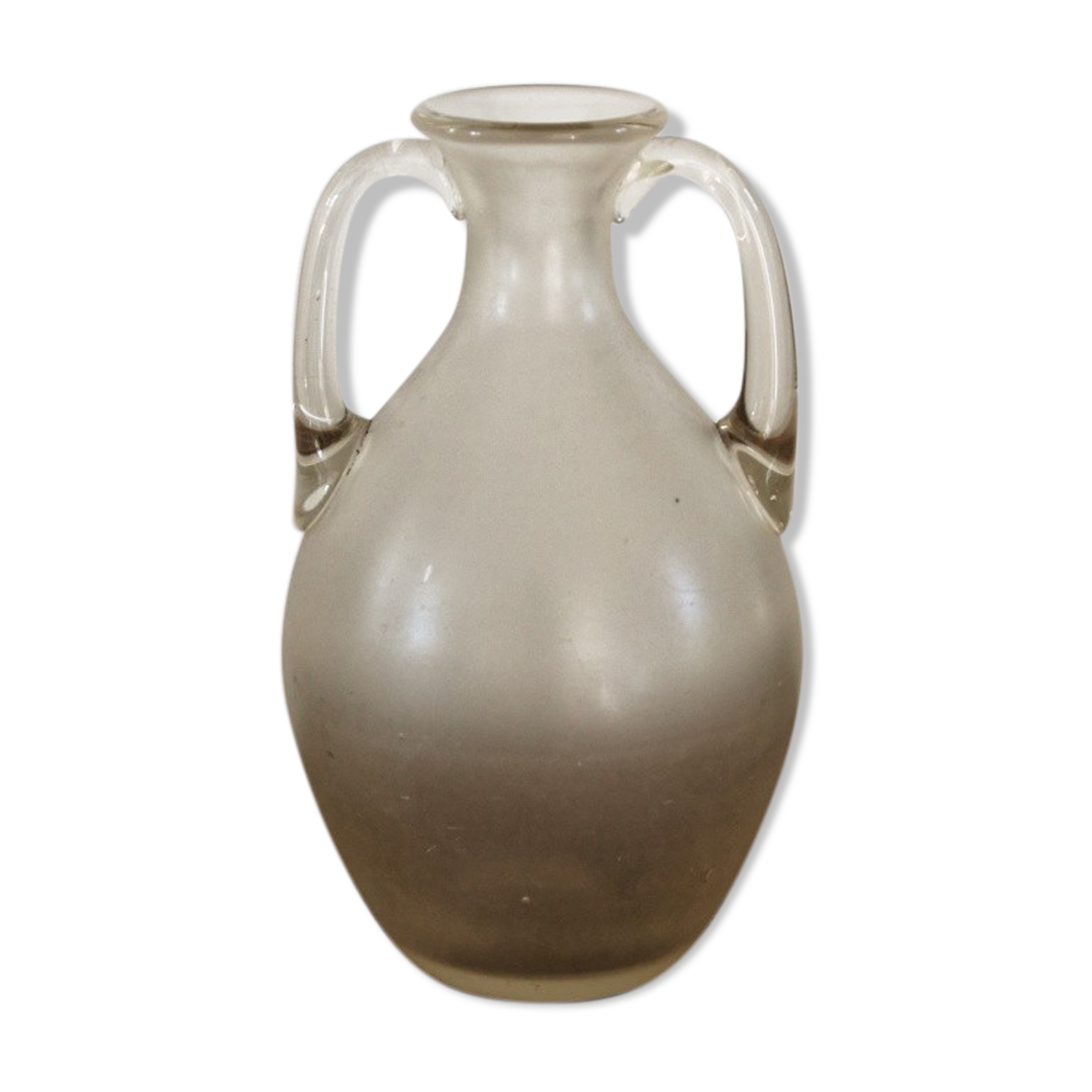 Opaque blown glass vase