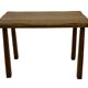 Vintage Set of 3 brutalist oak side or nesting tables 1970s