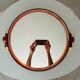 Vintage amber plexiglass mirror from the 70s