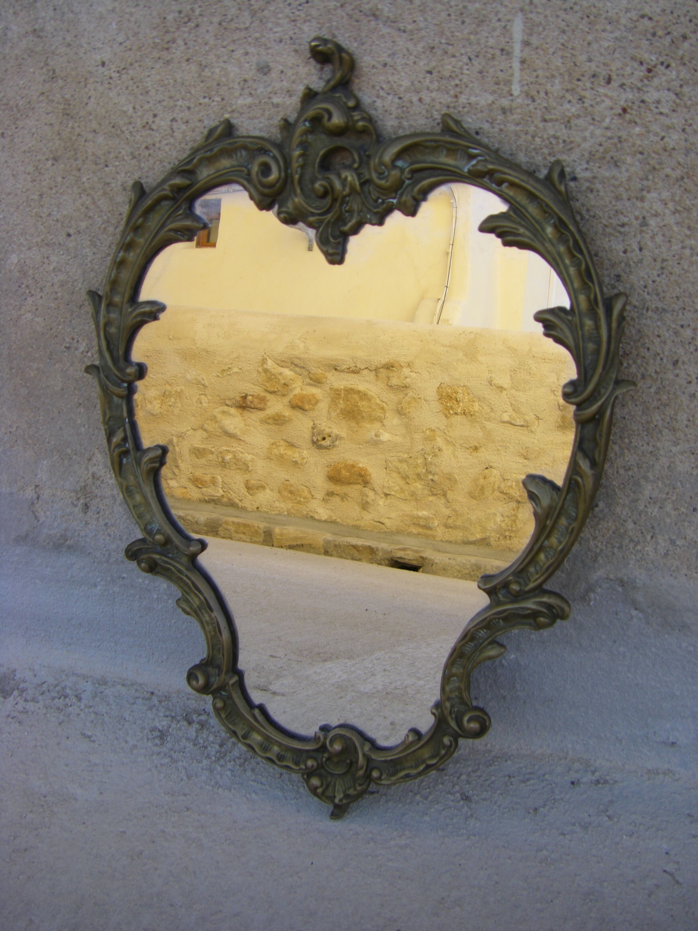 Bronze wall mirror