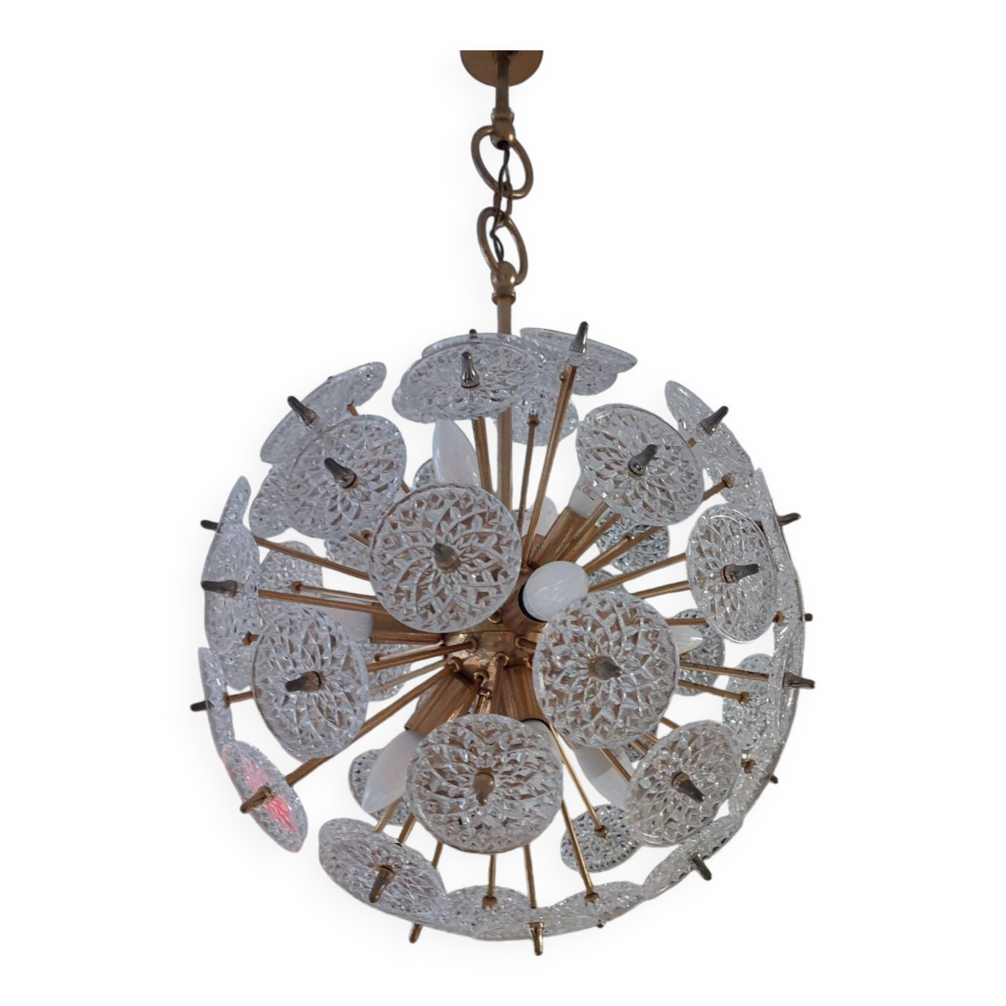 Val Saint Lambert crystal chandelier