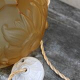 Art deco flower hanging lamp