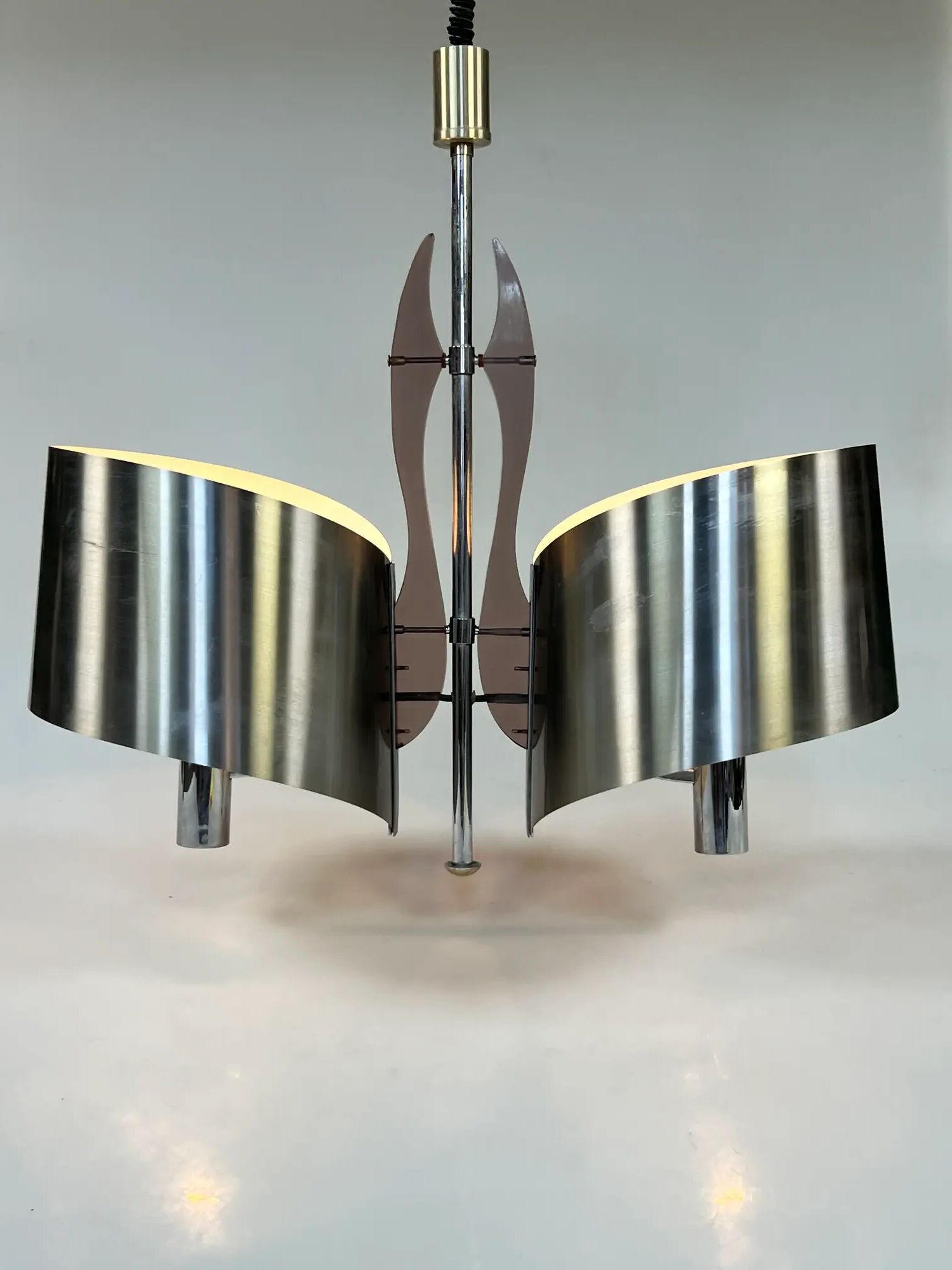 Vintage Maison Charles Pendant Lamp, France 60's