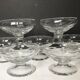 Lot de six coupes à champagne en cristal