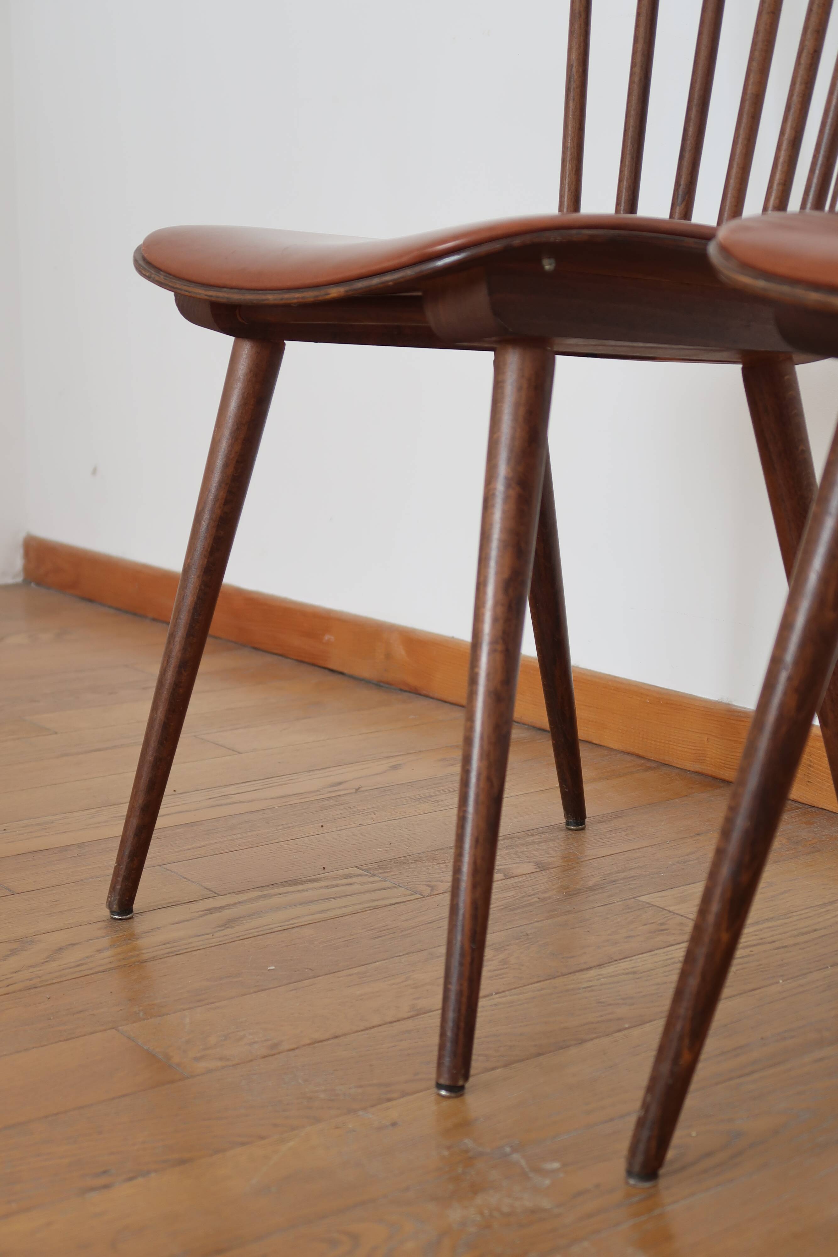 Paire de chaises bistrot "Menuet" Baumann