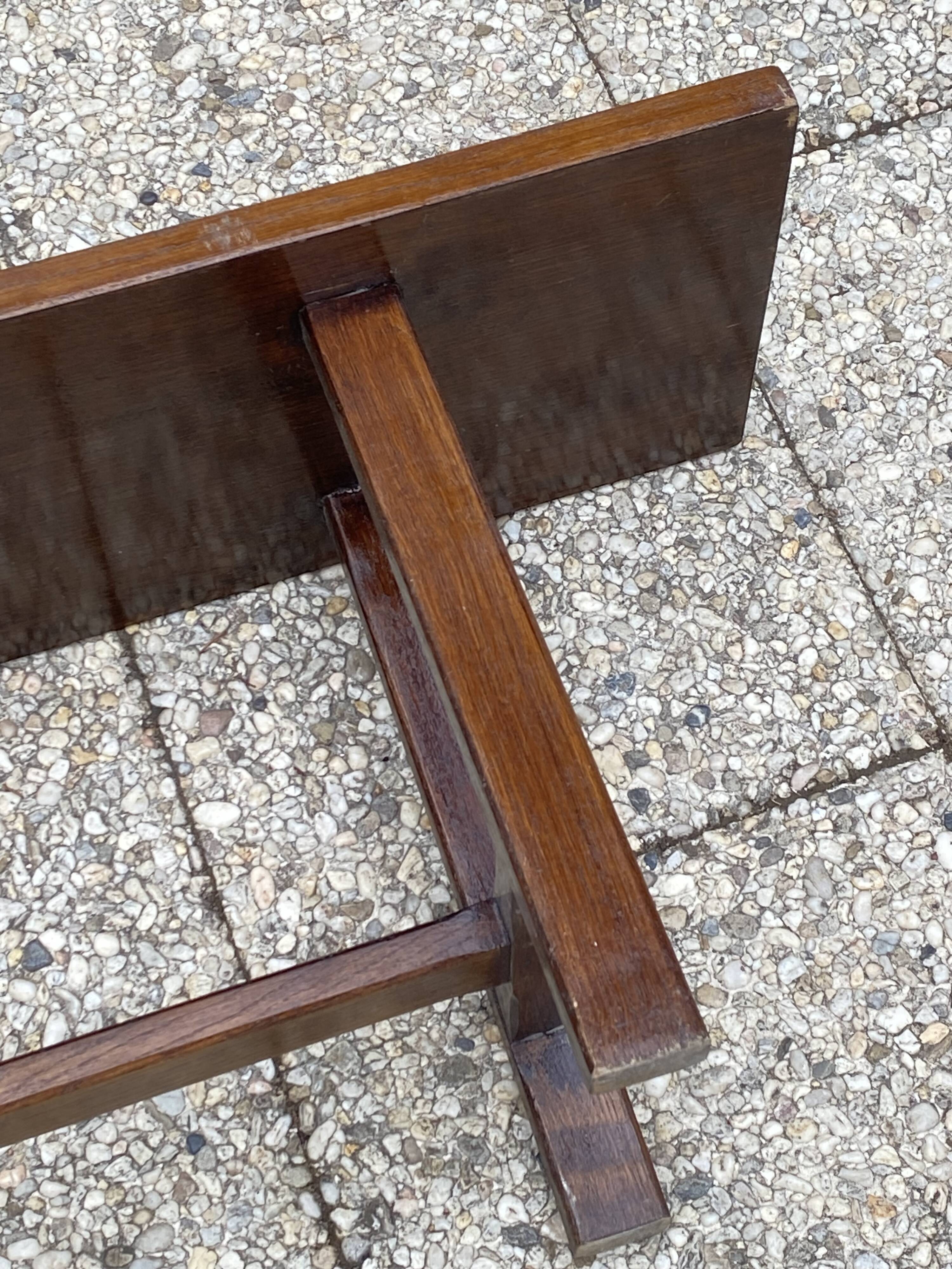 Solid oak farmhouse bench 180cm for rustic farmhouse table 1950