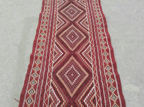 Kilim moroccan rug  275x85cm