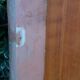 Cupboard door frame 121x97cm old wood paneled molded