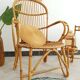 Fauteuil en rotin vintage