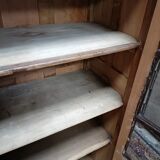 Old showcase, glass door and 4 shelves