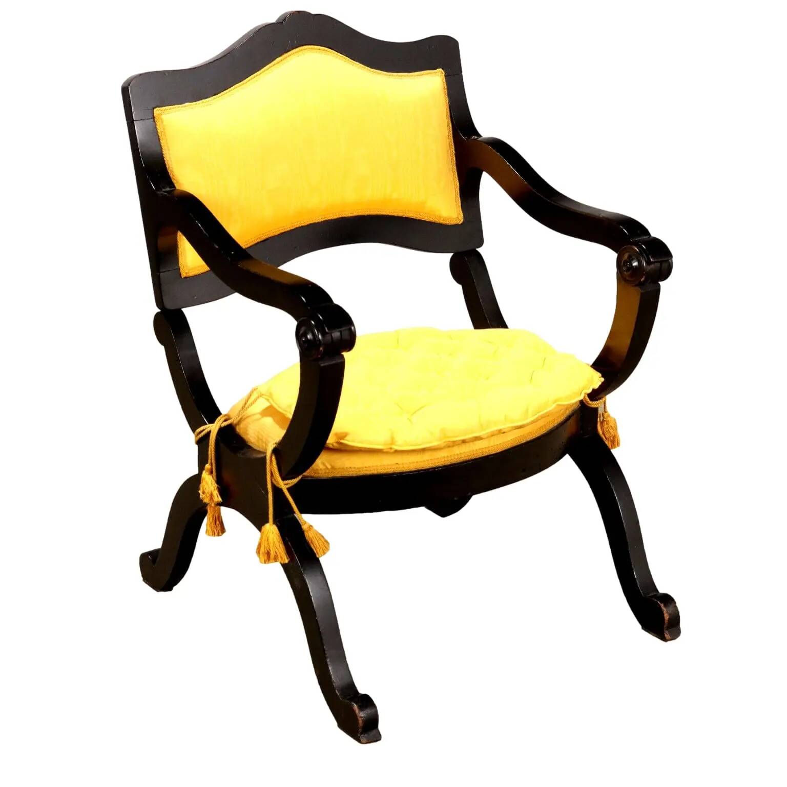 Antique armchair convertible into a prie-dieu in wood from the 19th-20th century.