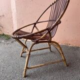 Rattan armchair