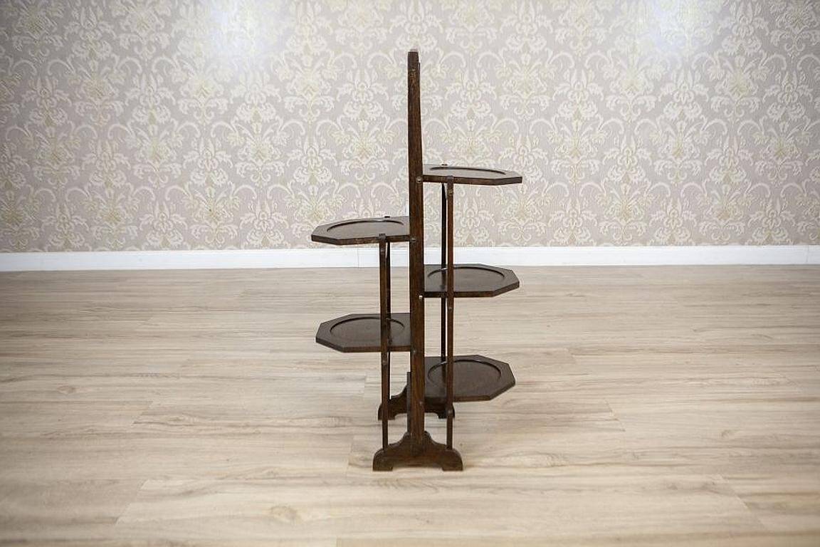 Late 20th Century Oak Flower Stand, 1950s