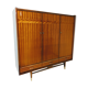 Vintage wooden wardrobe scandinavian style / compass feet spindles wardrobe