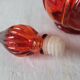 Italian red glass carafe
