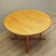Ash round table, Danish design, 1960s, production: Denmark