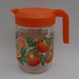 Vintage oranges glass decanter