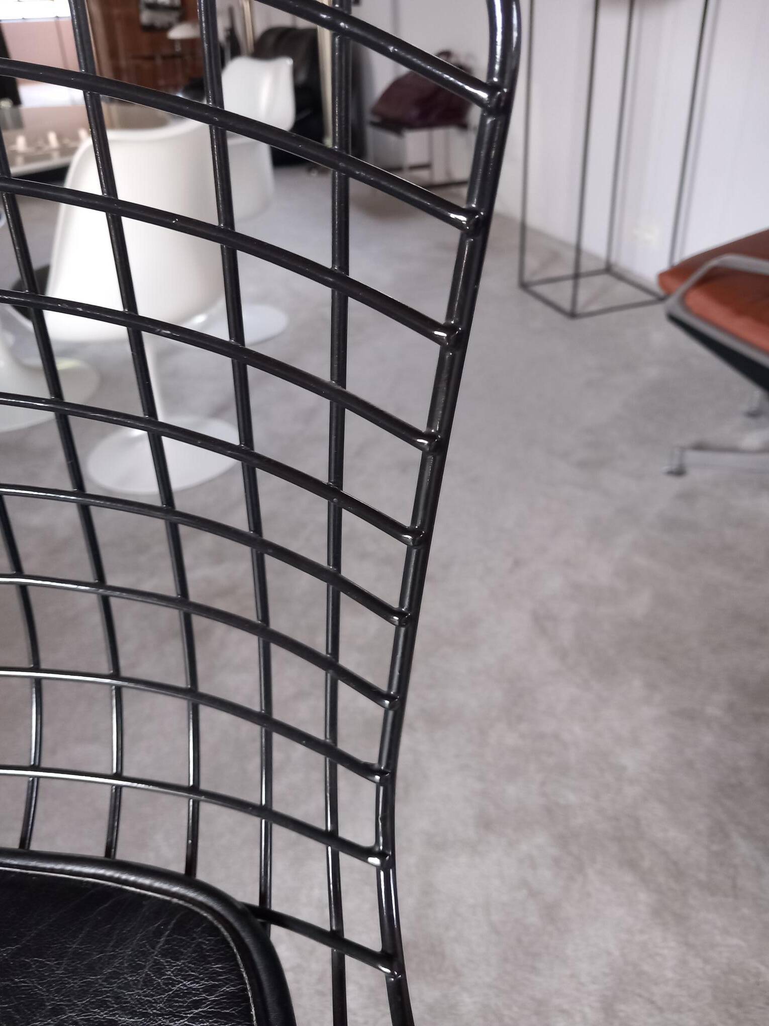 Ensemble de 4 tabourets de bar par Harry Bertoia pour Knoll, 1980