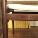 Chaise danoise en palissandre et tissu Pierre Frey