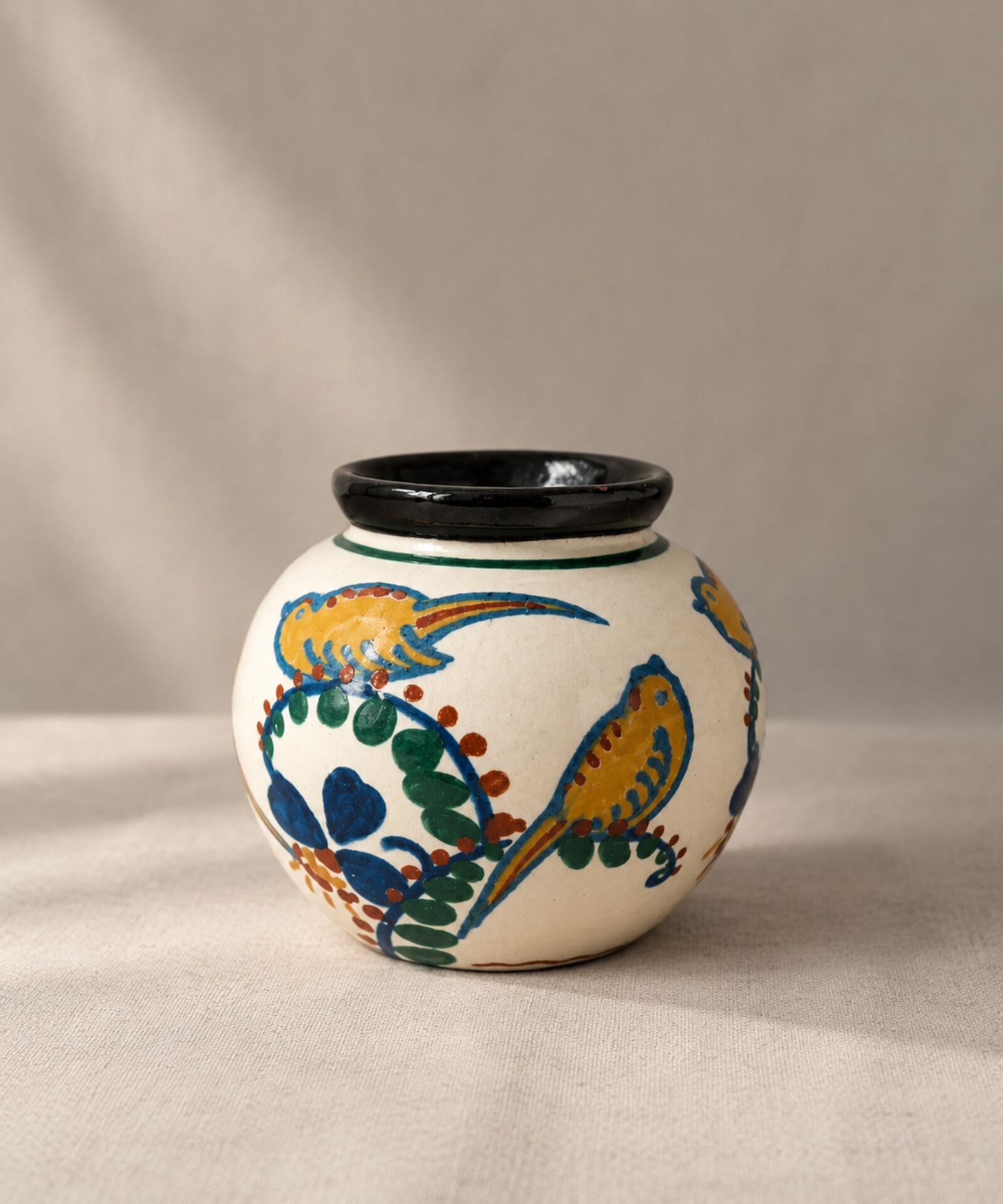 Round vase signed JACQUET