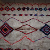 Berber vintage rug 100% wool, handcrafted. free shipping in europe. unique! 250x145cm
