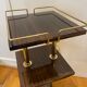 Sellette, porte revue formica et métal doré
