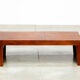 Console moderniste en noyer des années 1960