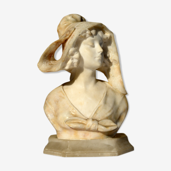 Bust marble A.Saccardi late XIX early XX th
