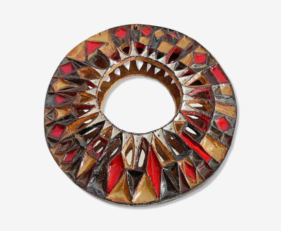 Miroir en céramique roland zobel les cyclades anduze