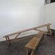 Pair of solid oak benches
