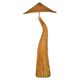 Lampadaire sculptural en rotin « Champignon »