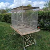 Aviary bird cage wrought iron 20th