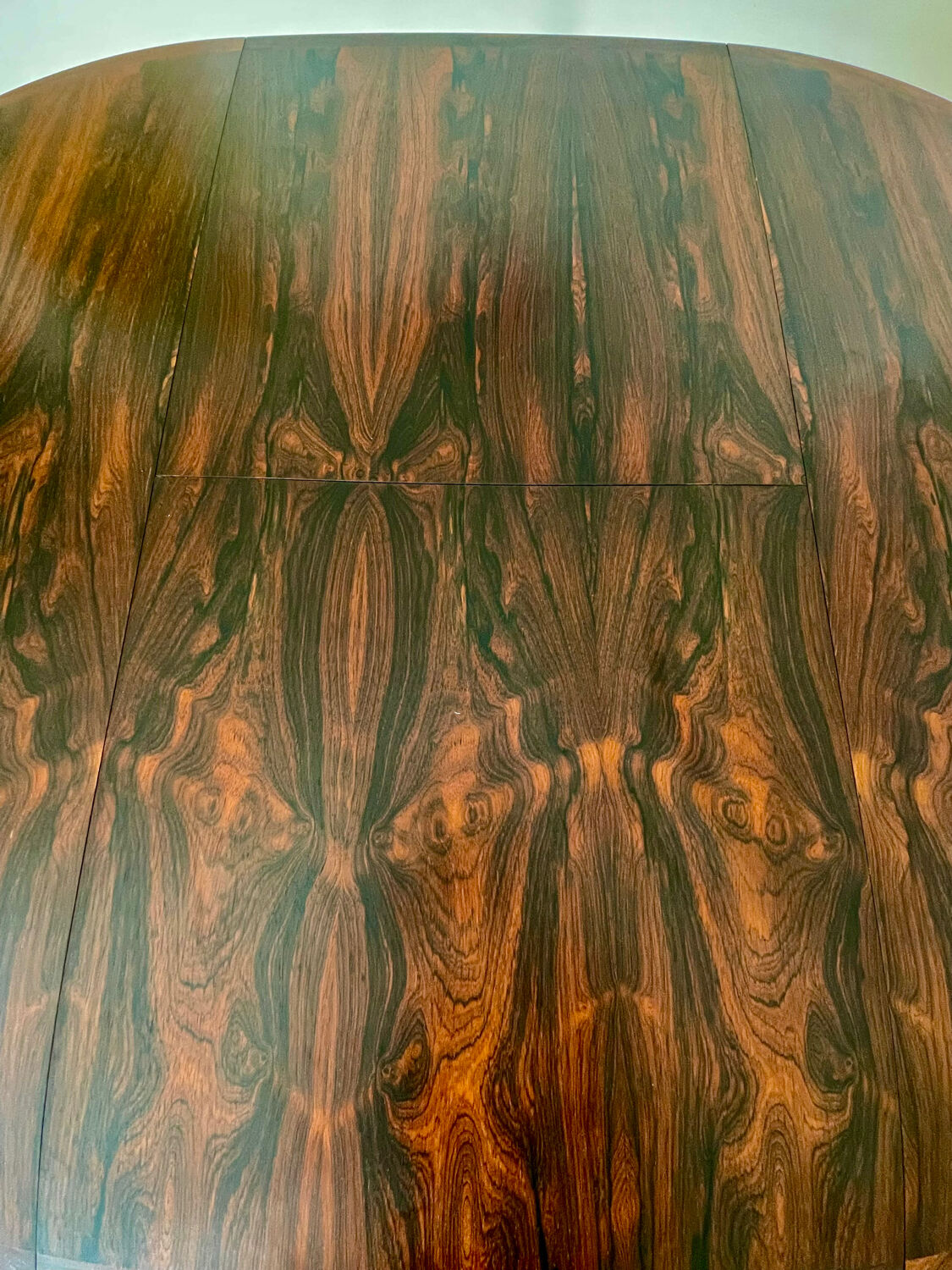 Table à rallonge  scandinave en palissandre de Rio