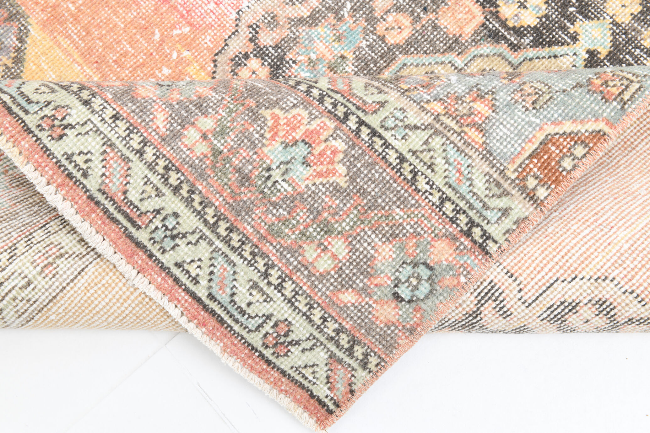 408x91cm vintage capet runner rug