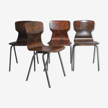 Eromes – set of 4 rosewood chairs