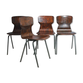 Eromes – set of 4 rosewood chairs