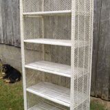 70s rattan shelf
